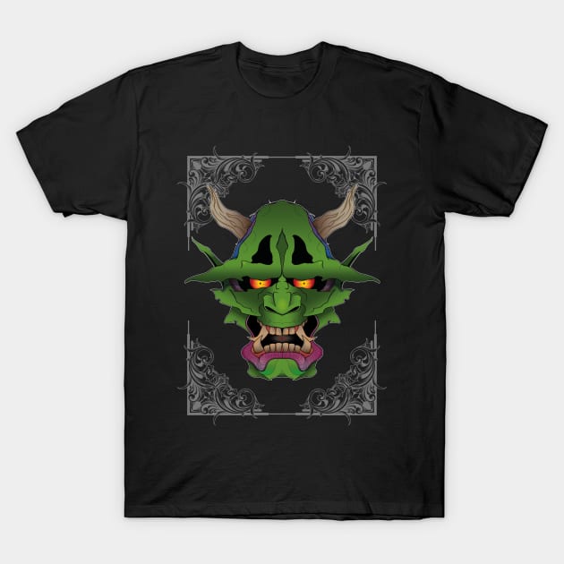 Green Oni T-Shirt by SakiSensei